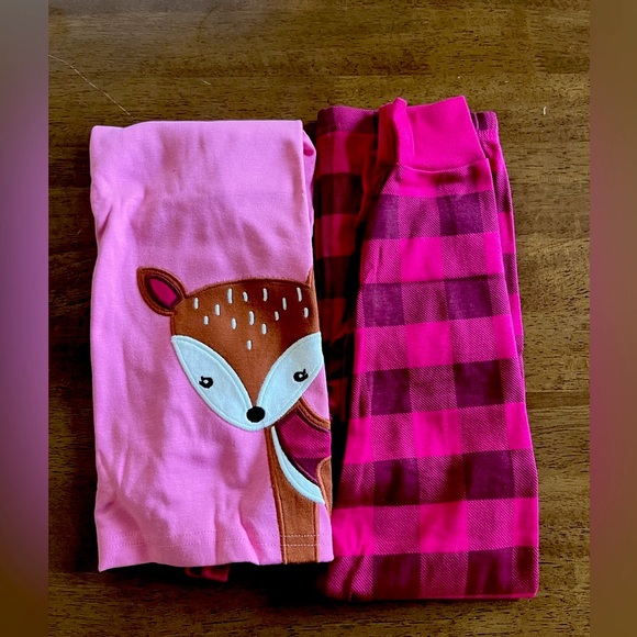NWT Gymboree Girls Plaid Deer Cotton 2-Piece Pajamas - Sz: 5T - Picture 6 of 11